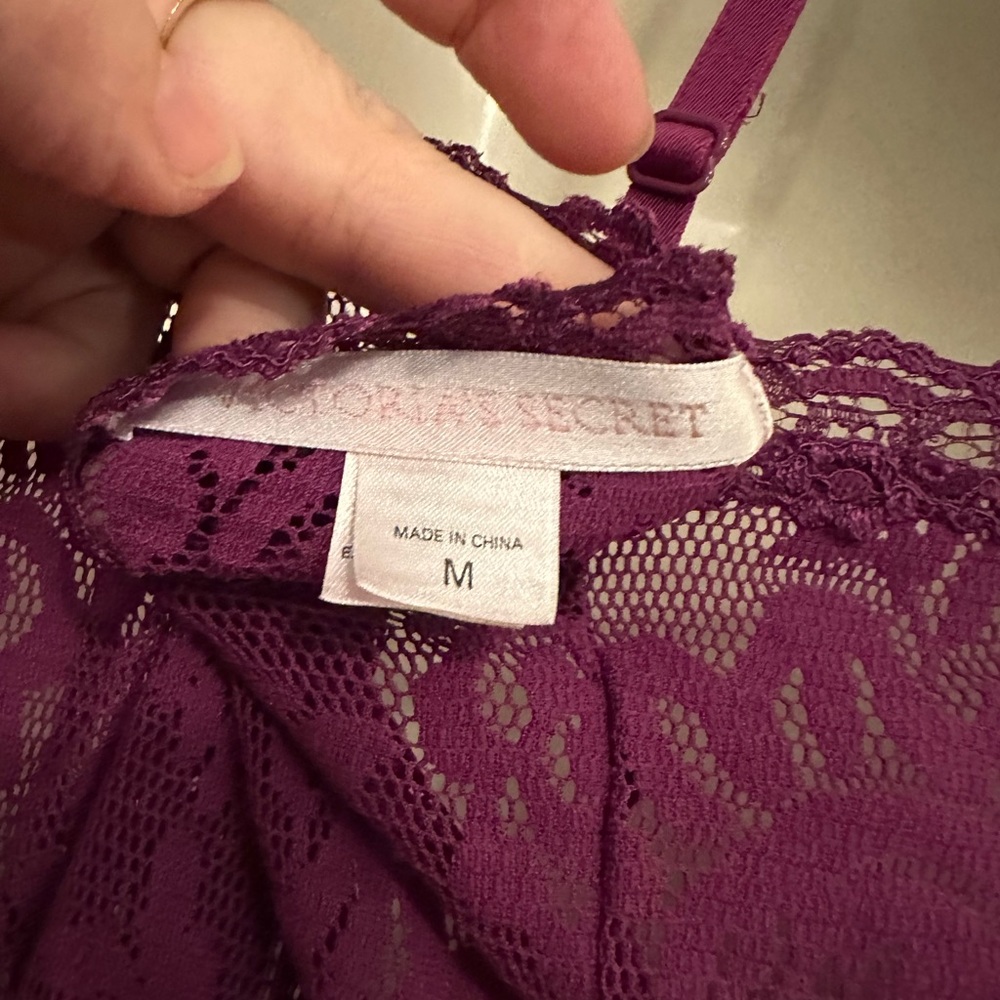 Victoria's Secret Plum Lace Chemise - Picture 2 of 5